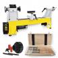 Preview: BAMATO Drechselmaschine WL-460V mit 6-tlg. HSS Drechselsatz und 4-Backenfutter